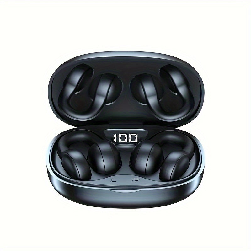 X58 Wireless Earbuds with Touch Control, Type-C Charging, and Condenser Mic - Black, Non-Waterproof, USB Rechargeable Lithium Battery, Closed-Back Design for Adults, Compatible with Cellphones, No Cable Needed, Wireless Earbu