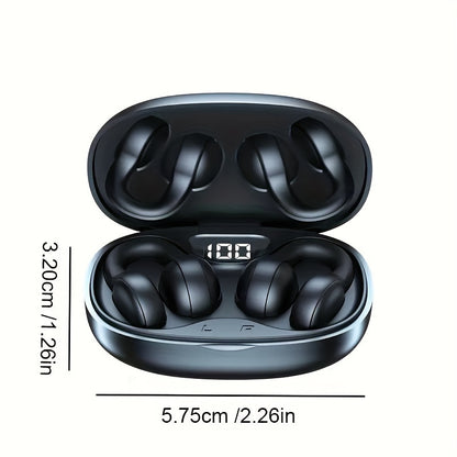 X58 Wireless Earbuds with Touch Control, Type-C Charging, and Condenser Mic - Black, Non-Waterproof, USB Rechargeable Lithium Battery, Closed-Back Design for Adults, Compatible with Cellphones, No Cable Needed, Wireless Earbu